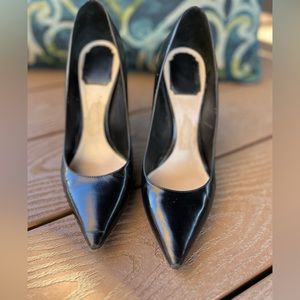 Dior black leather heels